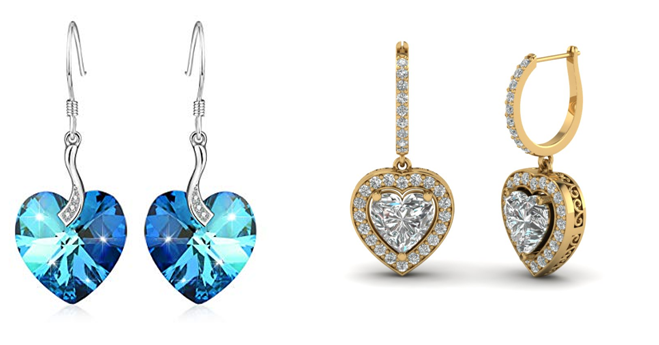 Love Heart Earrings Online Shopping In Pakistan 2022